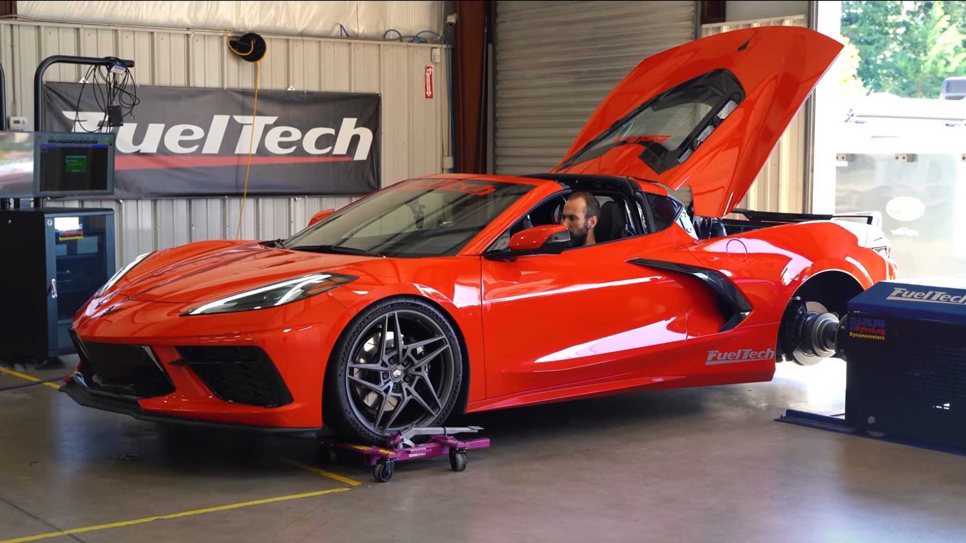 Tuned Chevy Corvette C8 Hits Dyno, Makes 1,350 HP At The Wheels 1 Tuned Chevy Corvette C8 Hits Dyno, Makes 1,350 HP At The Wheels