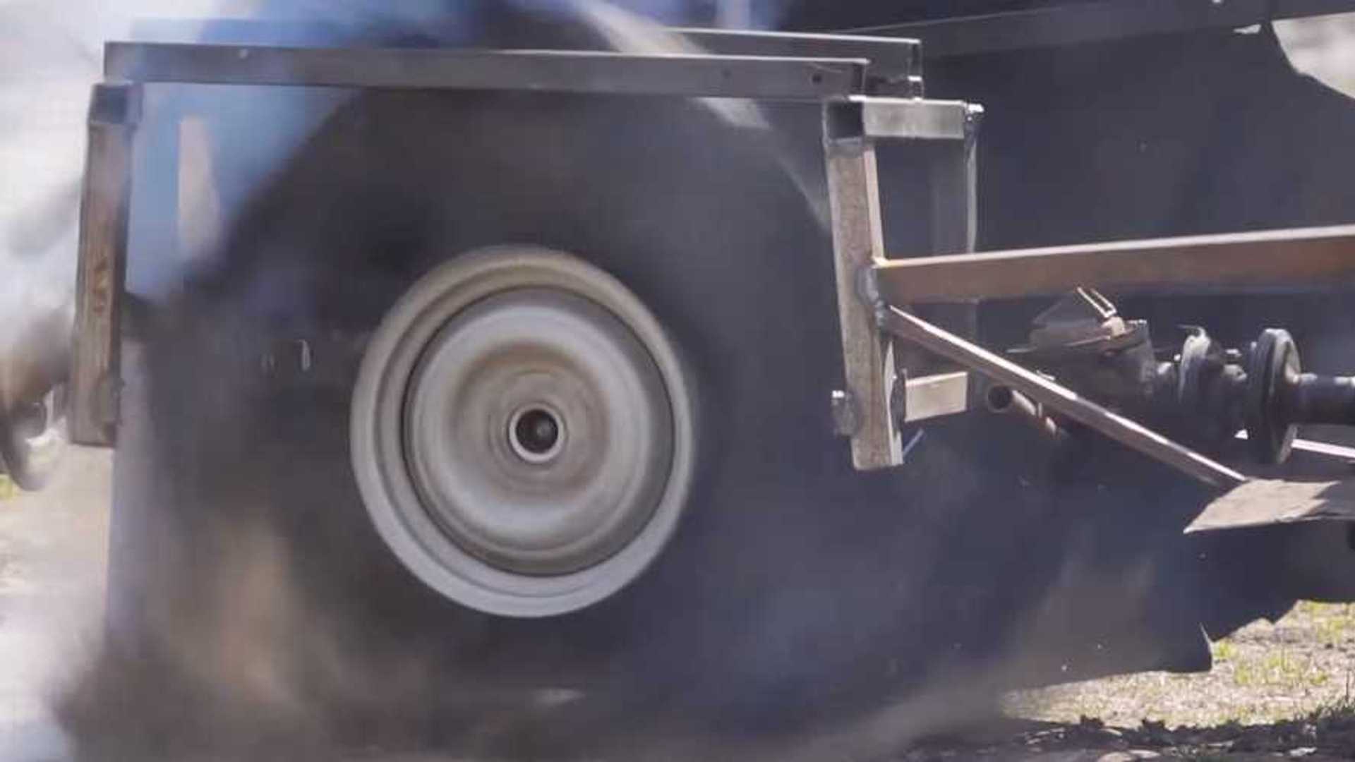 Crazy Tire Spinning Experiment Gets Sequel That Aims For The Sound Barrier 1 Crazy Tire Spinning Experiment Gets Sequel That Aims For The Sound Barrier
