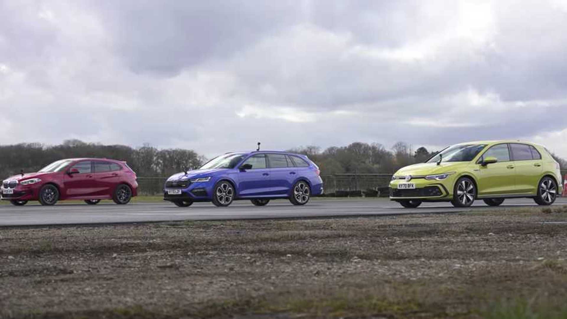 VW Golf GTD Races BMW 1 Series And Skoda Octavia RS In Diesel Showdown 1 VW Golf GTD Races BMW 1 Series And Skoda Octavia RS In Diesel Showdown