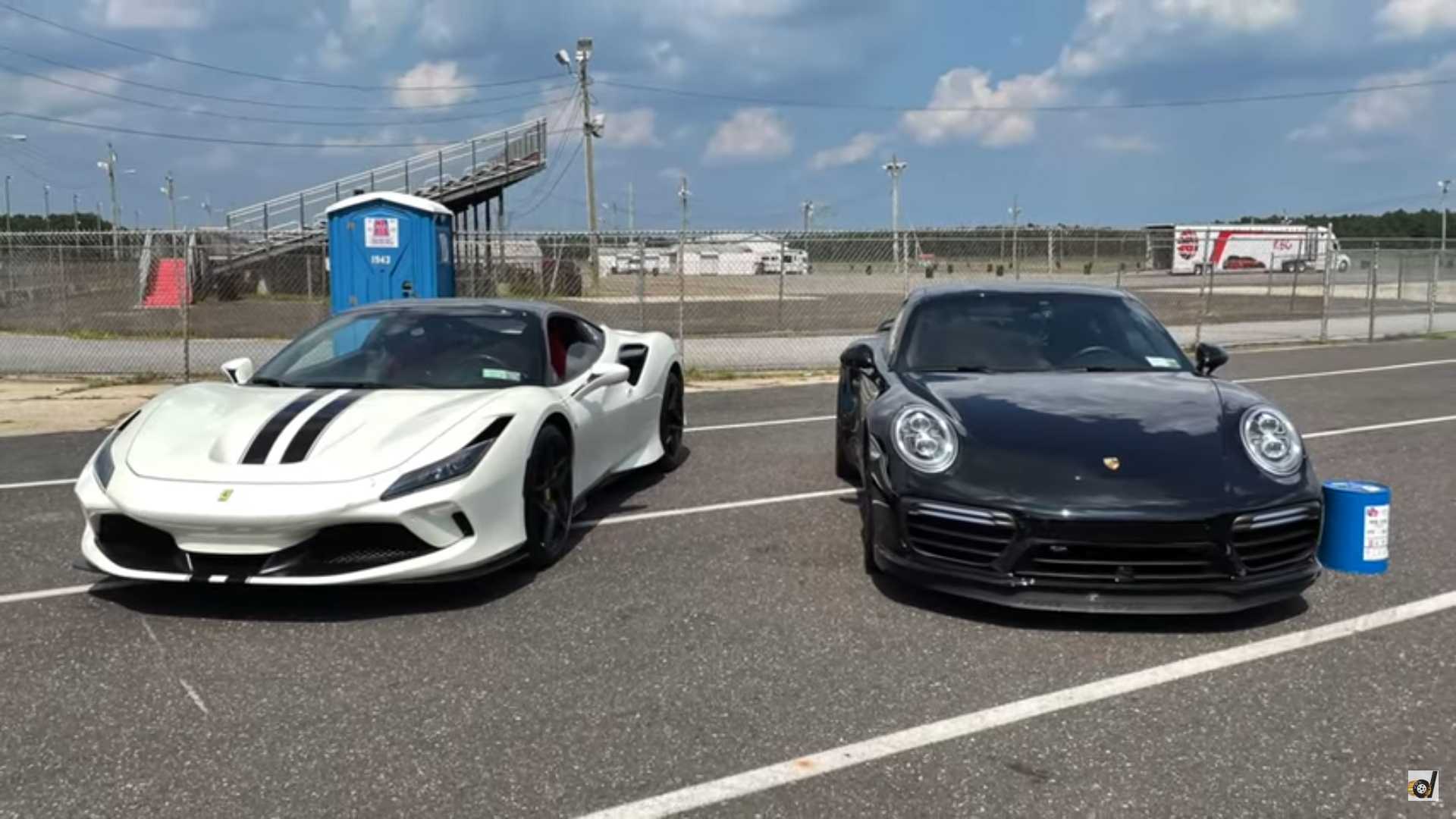 1,000-HP 911 Turbo S Drag Racing Ferrari F8 Tributo Should Be Easy Win 1 1,000-HP 911 Turbo S Drag Racing Ferrari F8 Tributo Should Be Easy Win