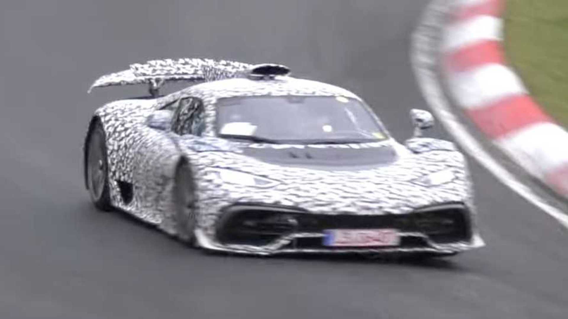 Watch Mercedes-AMG One Attack Corners Of Nurburgring In Spy Video 1 Watch Mercedes-AMG One Attack Corners Of Nurburgring In Spy Video