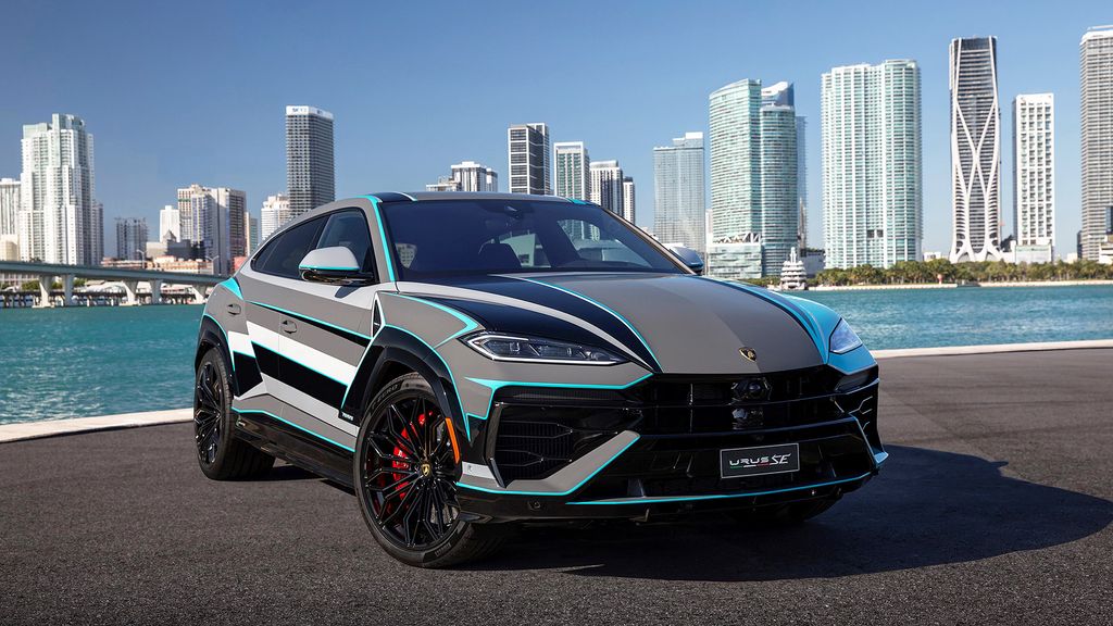 La Lamborghini Urus SE a Miami, Florida