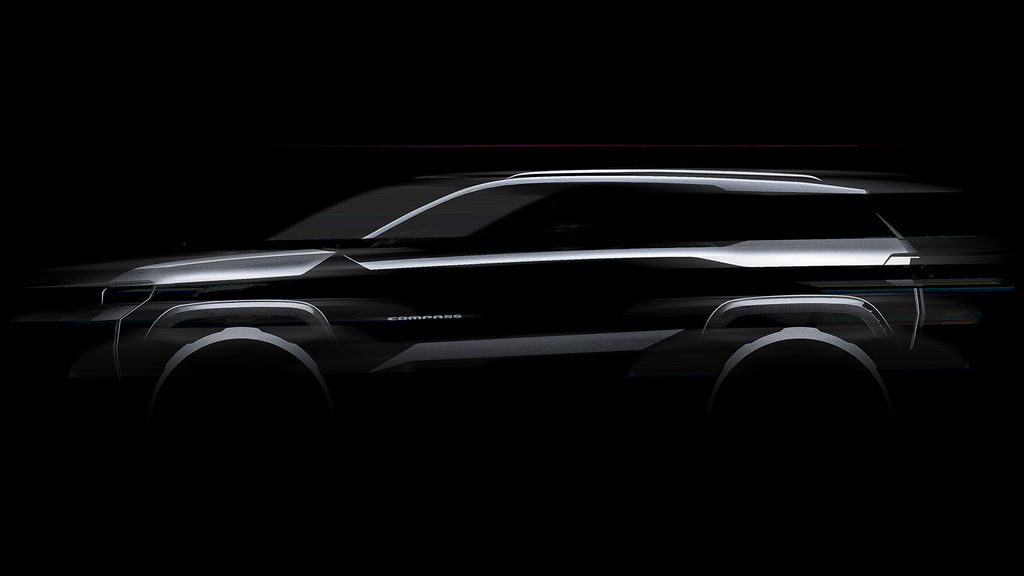 Jeep Compass elettrica (2025), il teaser