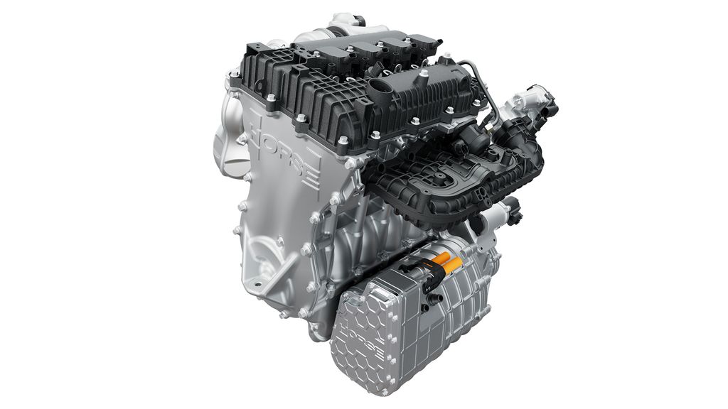 Sistema híbrido futuro do trem de força de cavalos