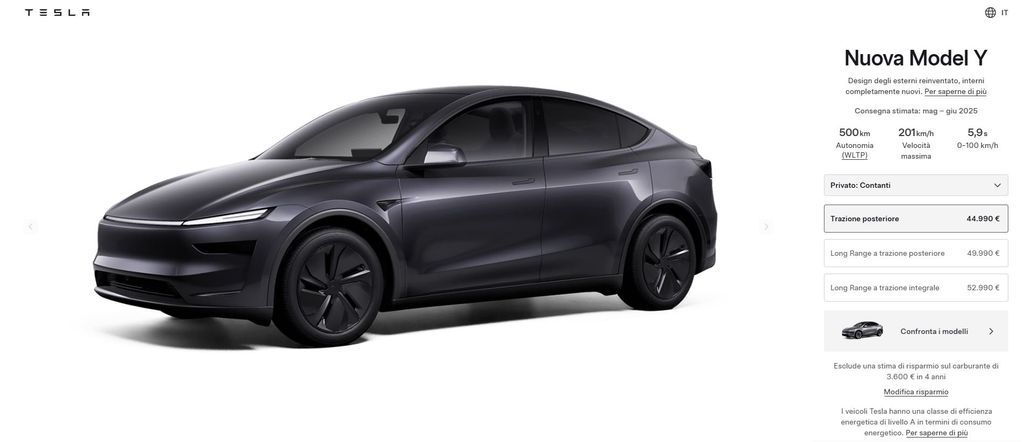 la-nuova-tesla-model-y-in-vendita-in-italia