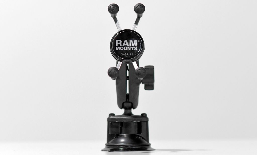 The Ram X-Grip car phone mount.