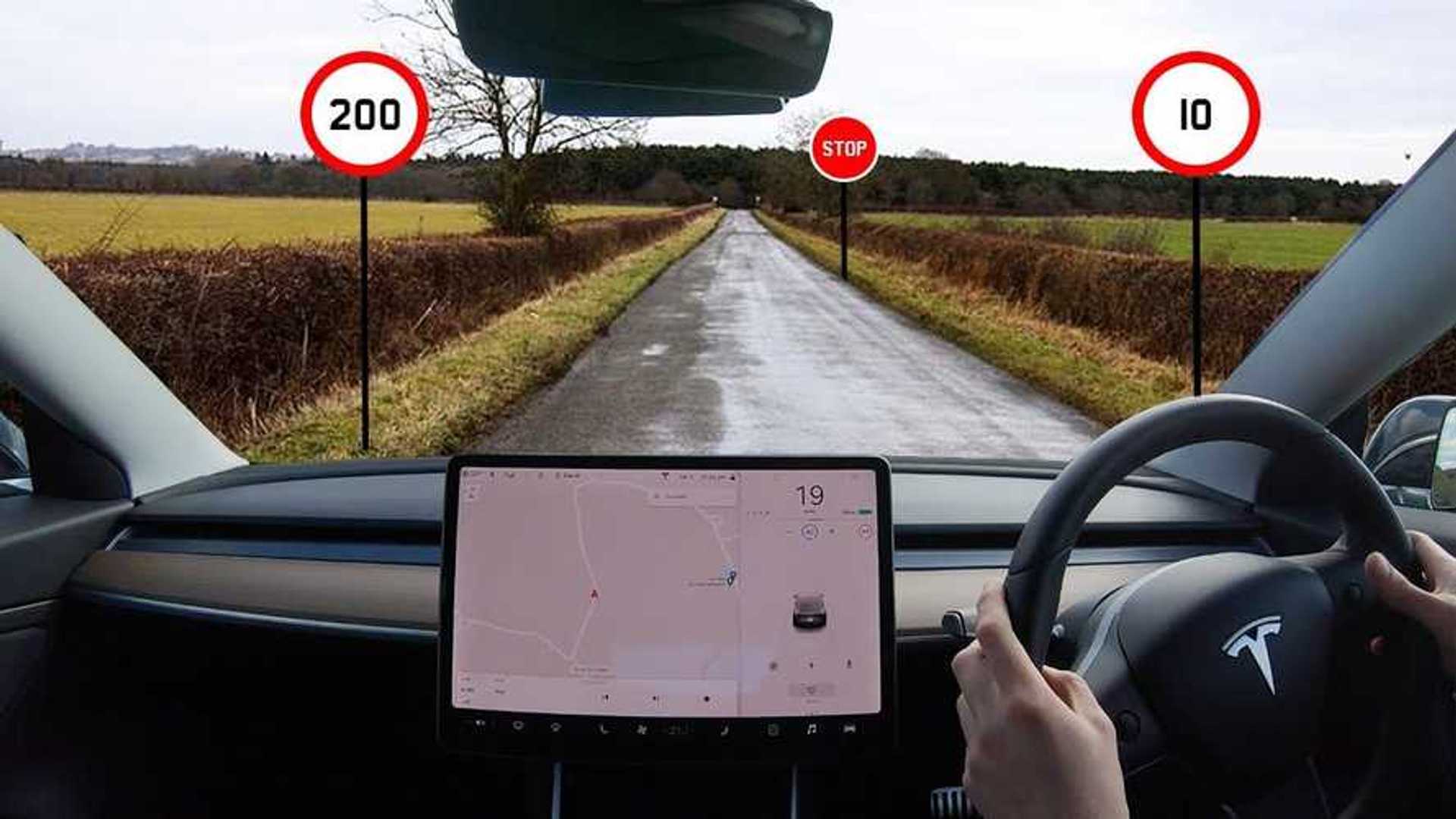 Tesla Model 3 traffic sign recognition tricked with fake signs in UK