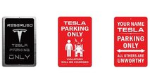 Model 3 parking only signs