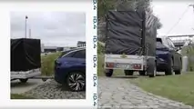 Volkswagen ID.4 camouflaged prototype - towing