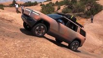 Rivian R1S Steep Climb