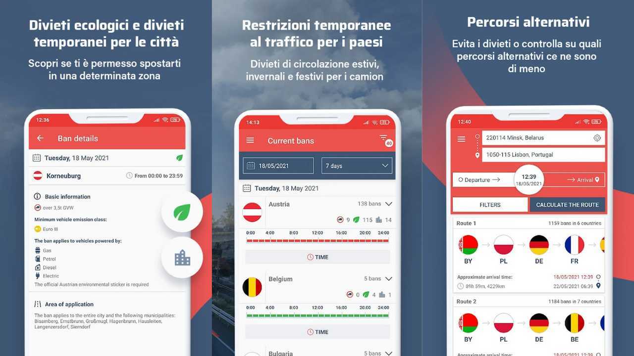 Divieti per autocarri – Bans For Trucks