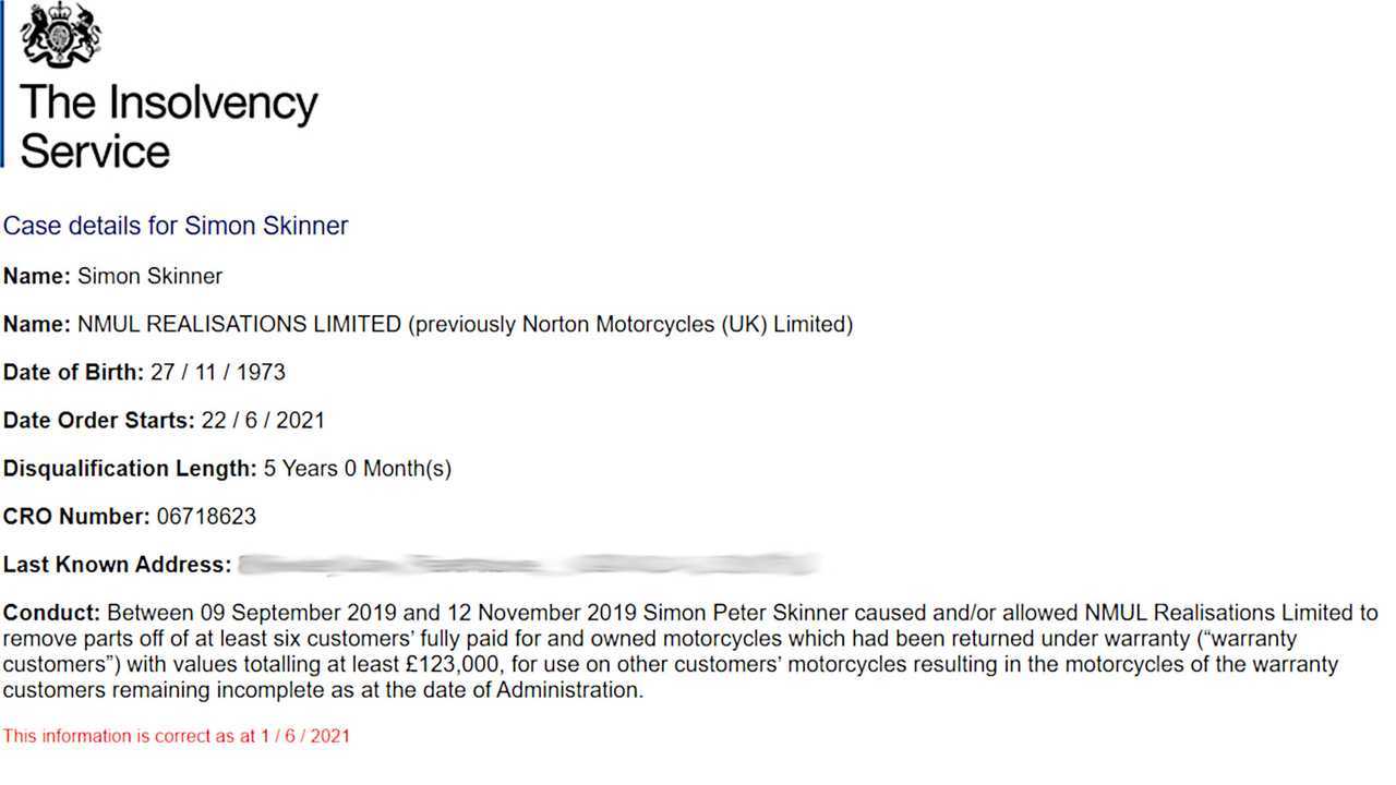 Simon Skinner - UK Insolvency Service Screenshot