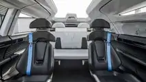 Porsche Vision Renndienst Concept Interior Rückwärts blickt