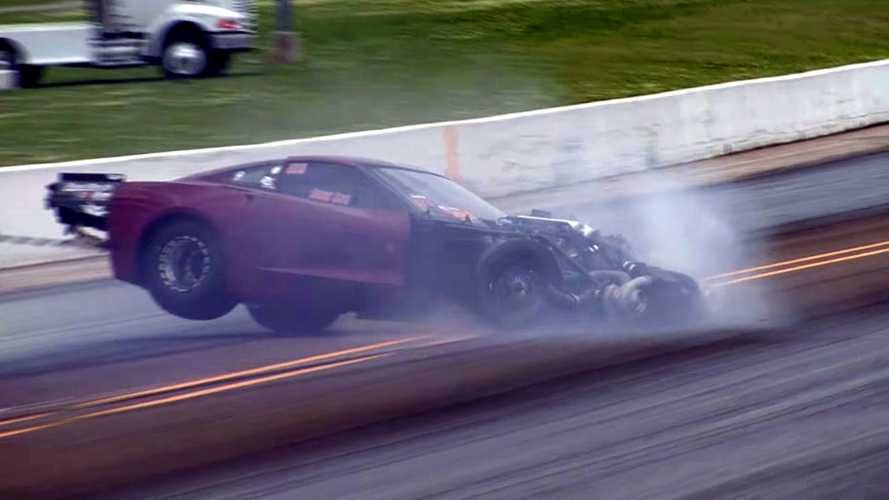 Corvette Dragster airborne