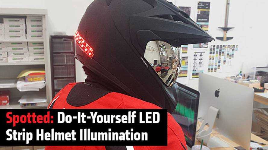 Spotted: Do-It-Yourself LED Strip Helmet Illumination