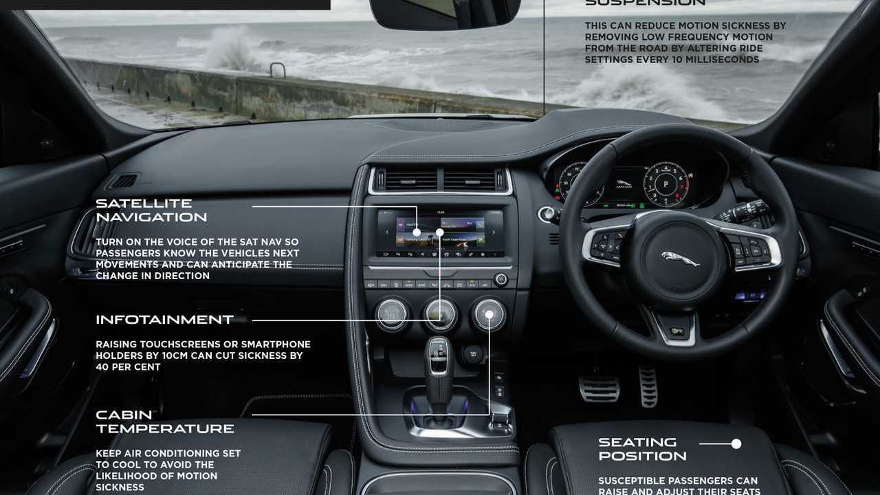 Jaguar Land Rover combats motion sickness
