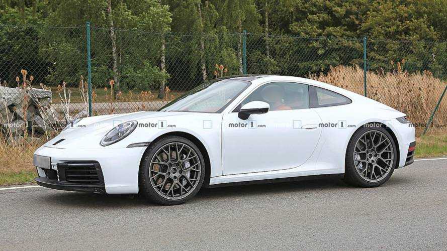 Porsche 911 White Spy Shots