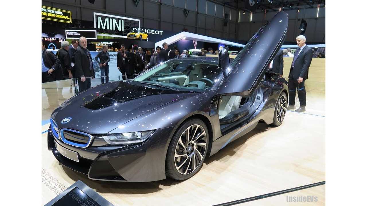 The BMW i8 from the Geneva Auto Show