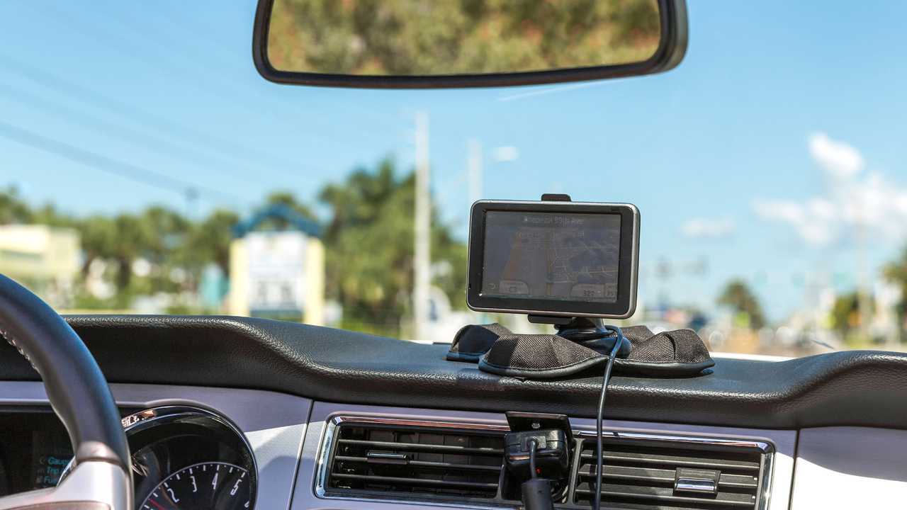 GPS navigation device car dash
