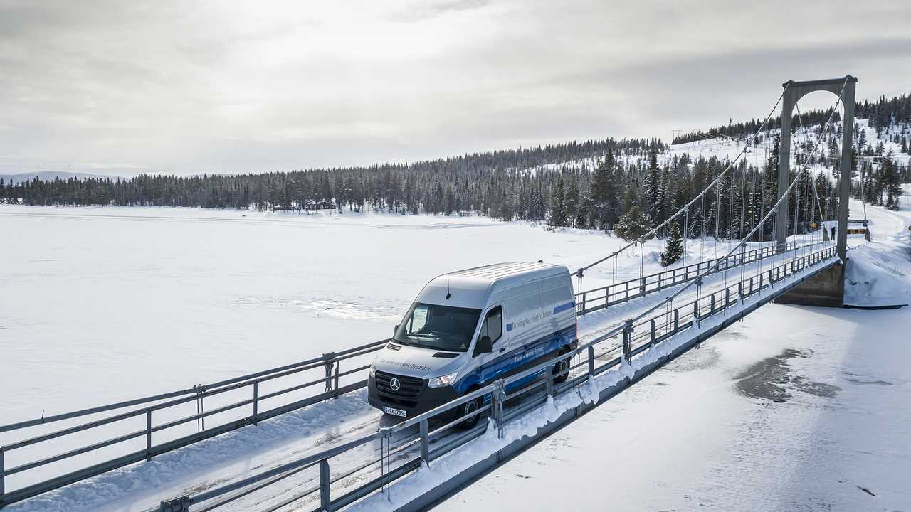 Mercedes eSprinter test invernali