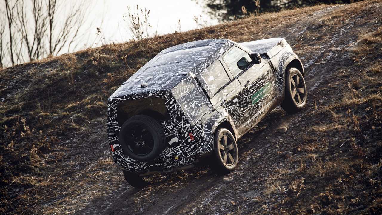 Land Rover Defender test prototypes in North America