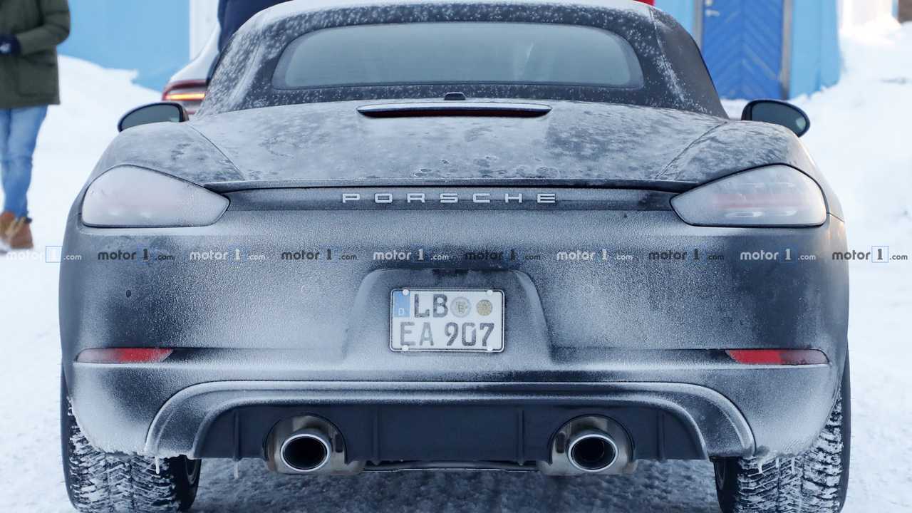 Porsche 718 Boxster a sei cilindri, le foto spia