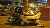 Ferrari 458 Speciale and Smart ForTwo accident in Berlin