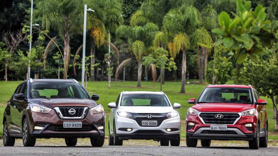 SUVs compactos mais vendidos em setembro: Creta, Kicks e HR-V emparelham na liderança