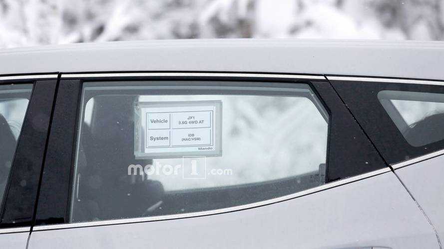 Genesis SUV test mule spy photo
