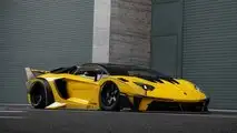 Lamborghini Aventador, il kit carrozzeria di lusso di Liberty Walk