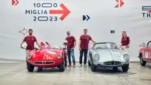 La partenza della 1000 Miglia 2023
