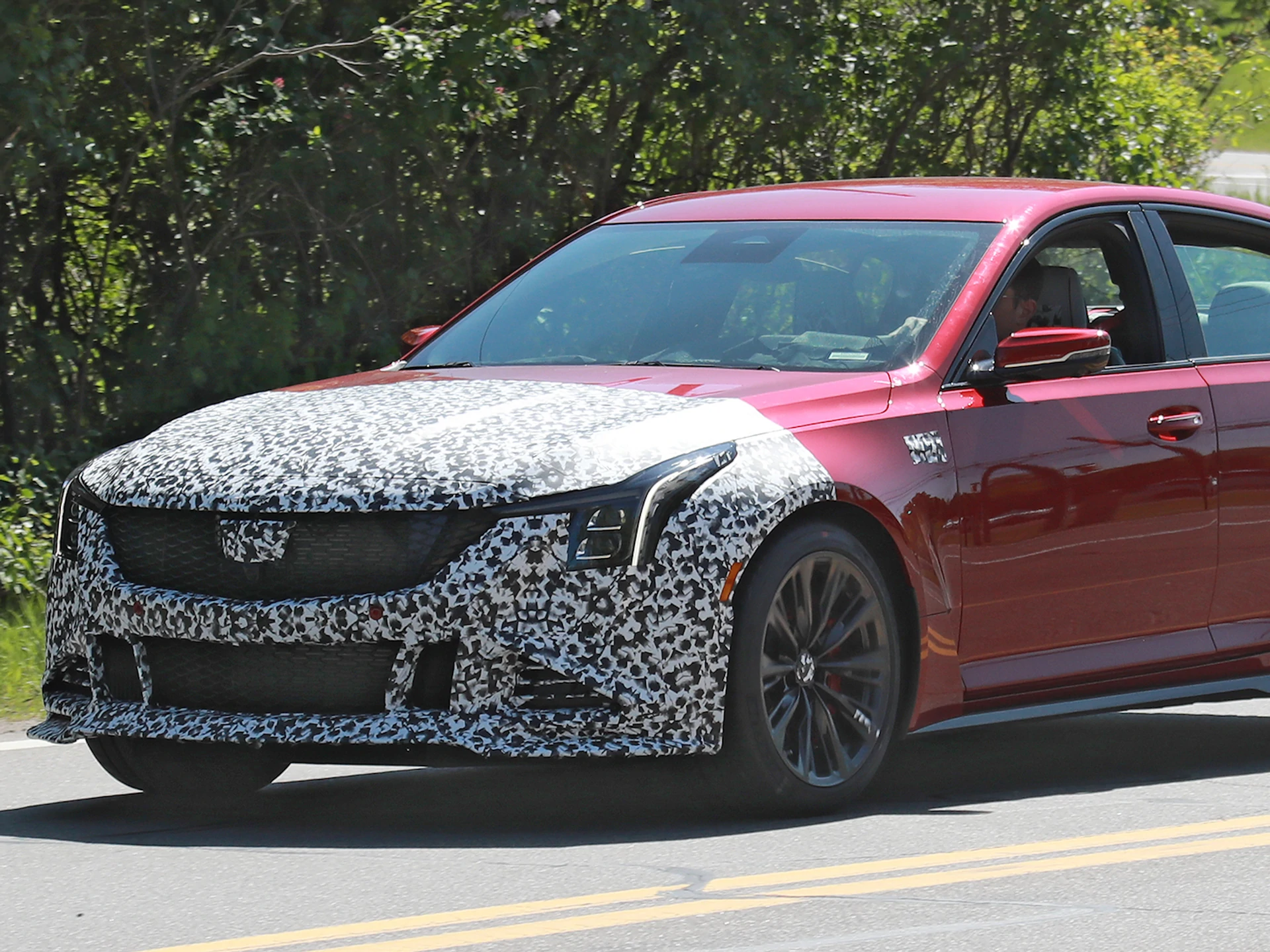 2024 Cadillac CT5-V Blackwing Sedan Spied With Aggressive New Bumper