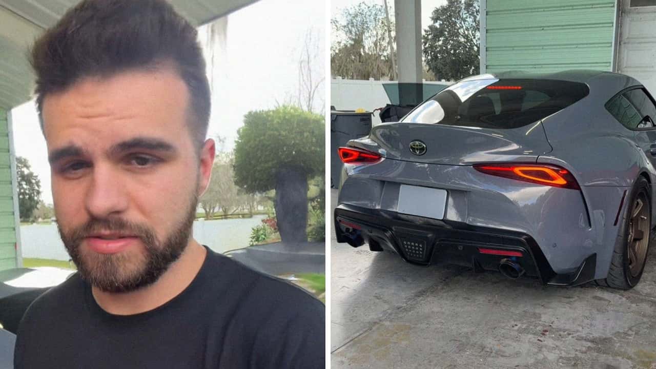 Man’s Toyota Supra Runs Out of Gas. Then He Notices Something Strange When Filling Up