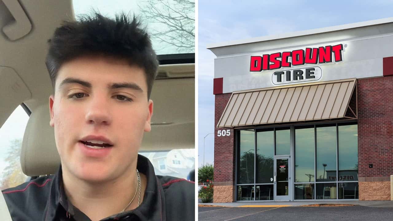 Man gets hired at Discount Tire. Then he immediately needs the employee discount to replace his bald tires