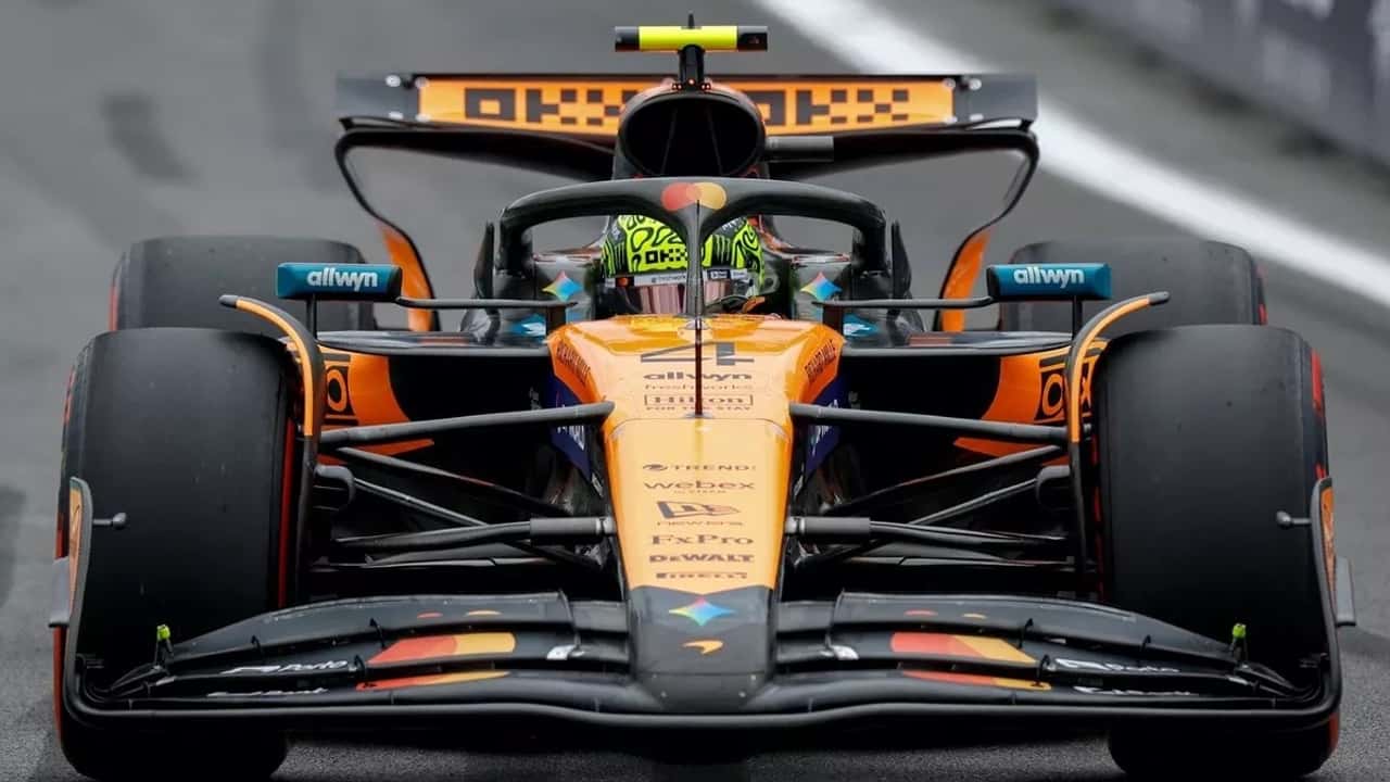 Carro de Lando Norris na Sprint Race do GP de São Paulo de Fórmula 1