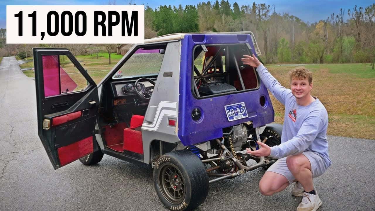 Watch This Hayabusa-Swapped Citicar Roar To Life And Terrorize The Road