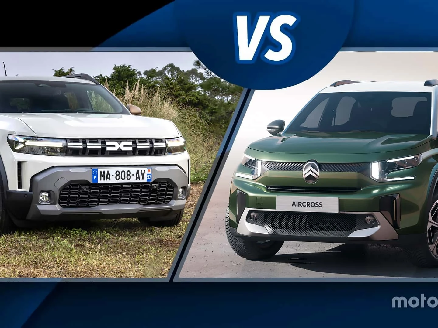 Citron C3 Aircross (2024) and new Dacia Duster in comparison