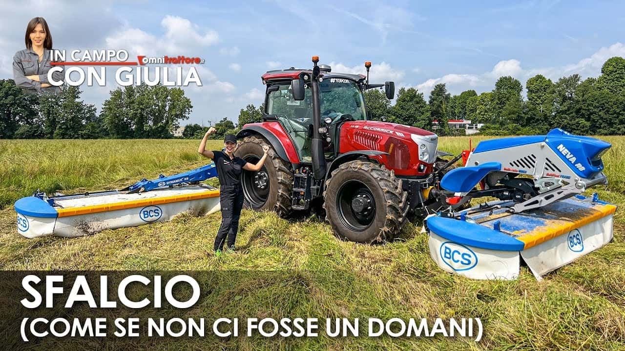 BCS: falciacondizionatrici Neva Avant e Dynamicx R8 in Campo con Giulia