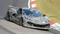 Chevrolet Corvette ZR1 Spionagefoto mit Frontansicht