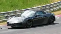 Porsche Boxster EV interior spy photos