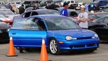 Dodge Neon hits 200.9 mph at the Texas Mile