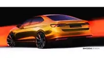 Skoda Superb Designskizze 2024