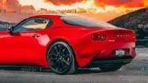 Rendering nuova sportiva Mazda, con motore rotativo