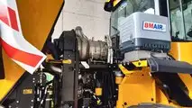 foto Pala gommata JCB 427 HT nei servizi integrati Te.Am. a Teramo