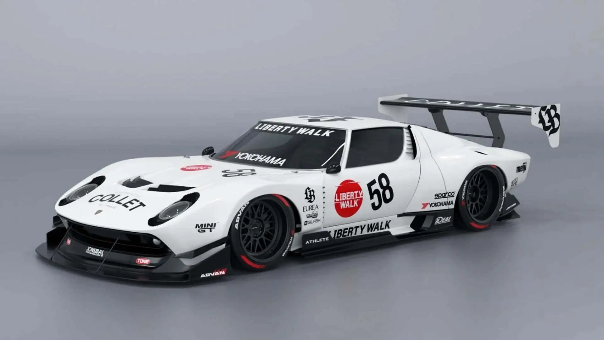 Liberty Walk'un Lamborghini Miura kiti ilgi çekici görünüyor