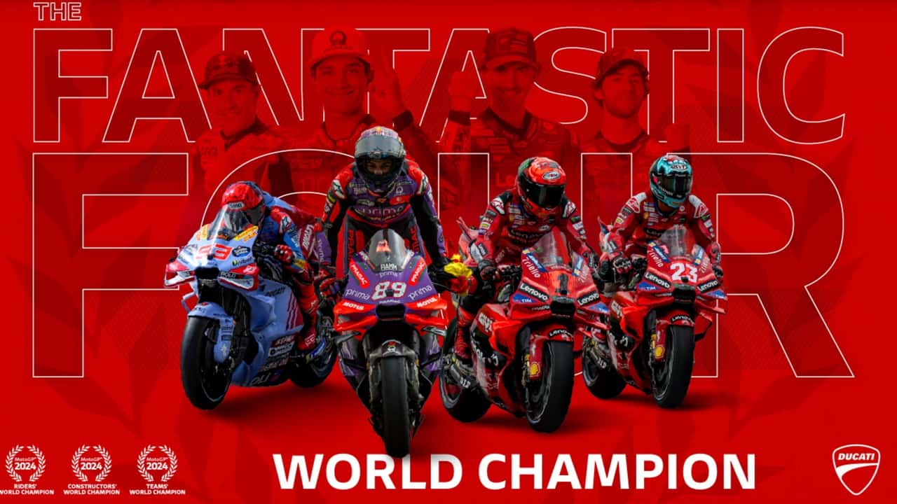 Ducati champion du monde MotoGP 2024