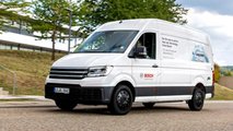 Bosch-Brennstoffzllen-Transporter: Die Demonstrator-Fahrzeuge basieren offenbar auf dem VW Crafter oder MAN TGE