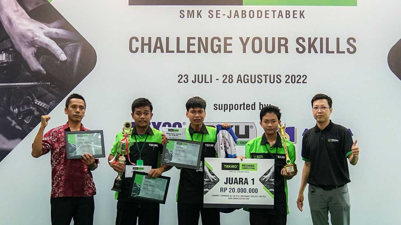SMKN 8 Kabupaten Tangerang juara Tekiro Mechanic Competition 2022
