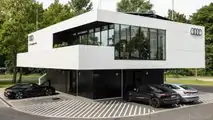 Audi charging hub in Nuremberg, Germany