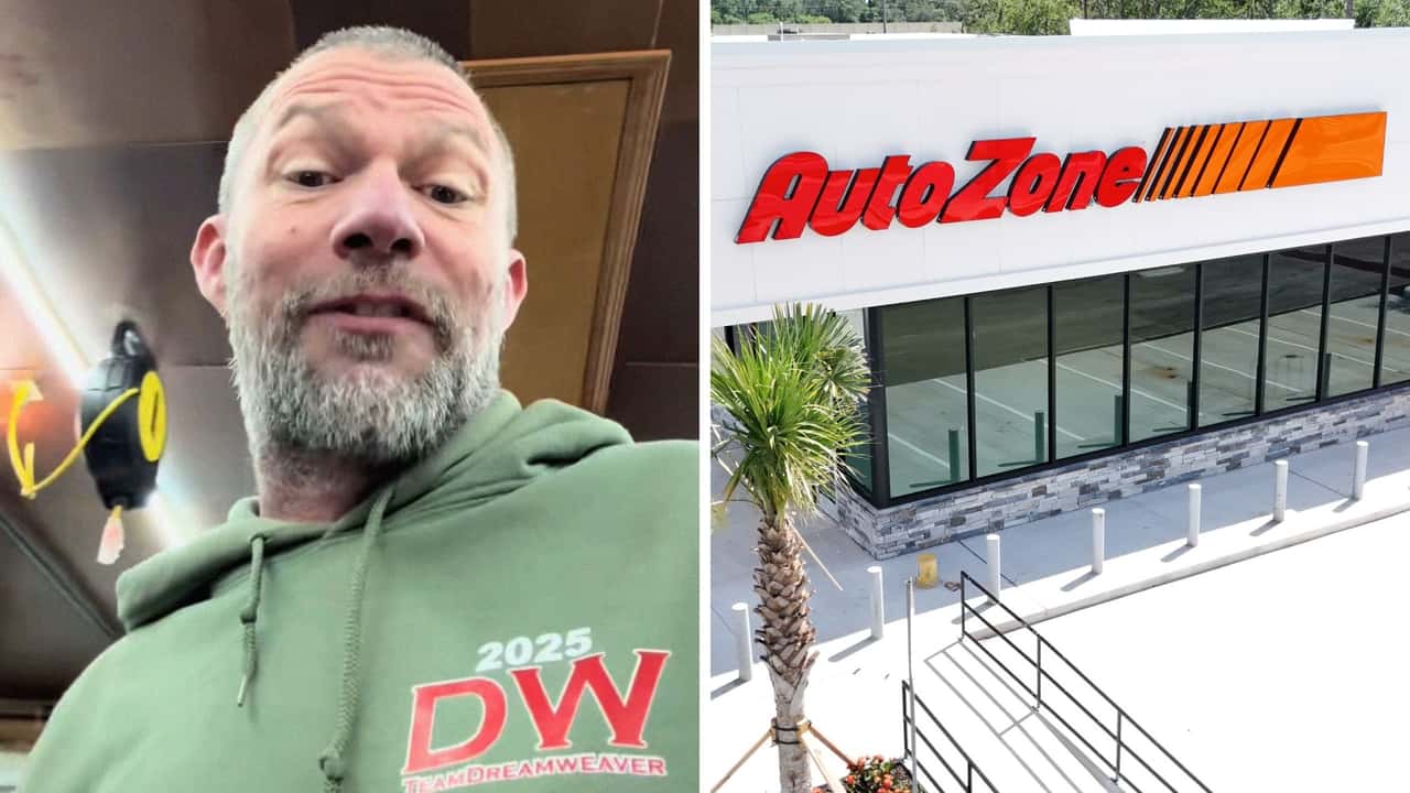 Man buys Duralast parts at AutoZone.